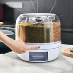 Rotating 6-Grid Cereal Dispenser