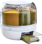 Rotating 6-Grid Cereal Dispenser