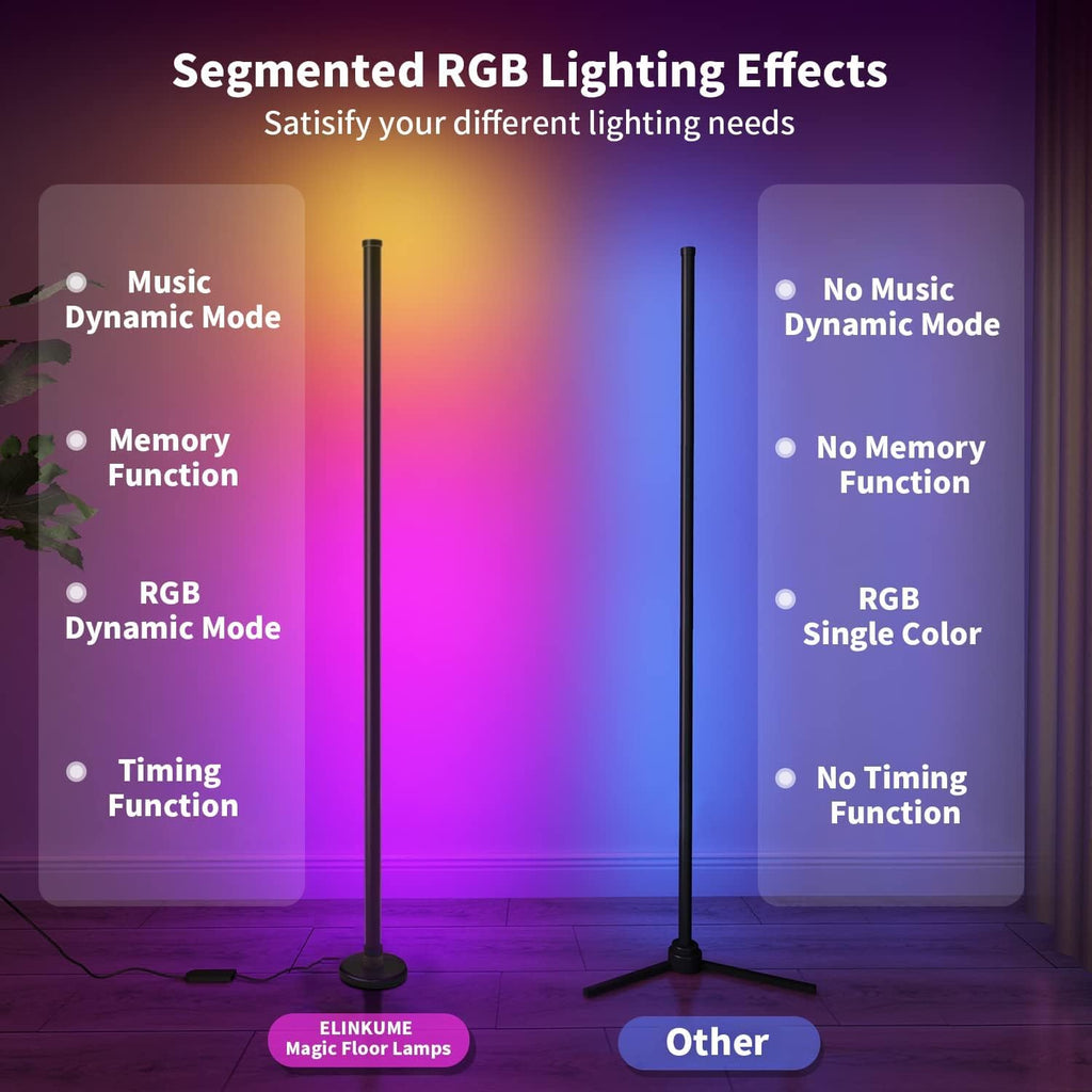 Smart RGB Corner Floor Lamp