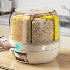 Rotating 6-Grid Cereal Dispenser