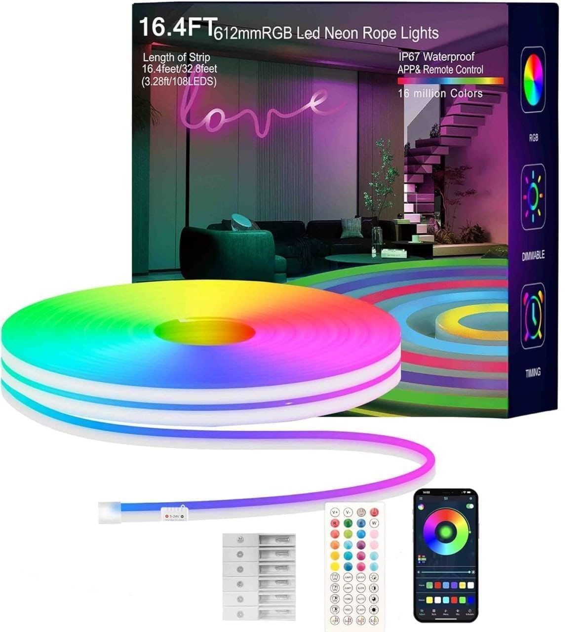 Smart RGB Neon Strip Lights