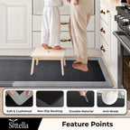 Anti-Skid Kitchen Mat Set And Bathroom Floor Mats 50x80cm