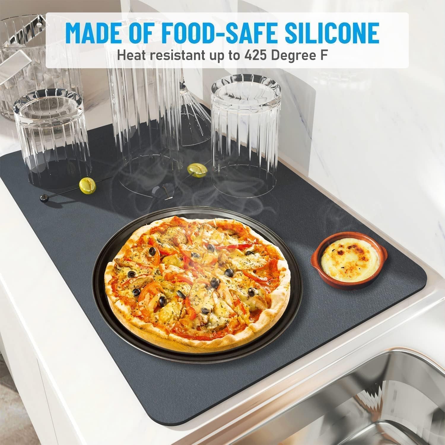 Large Absorbent Kitchen Drying Mat