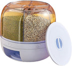Rotating 6-Grid Cereal Dispenser