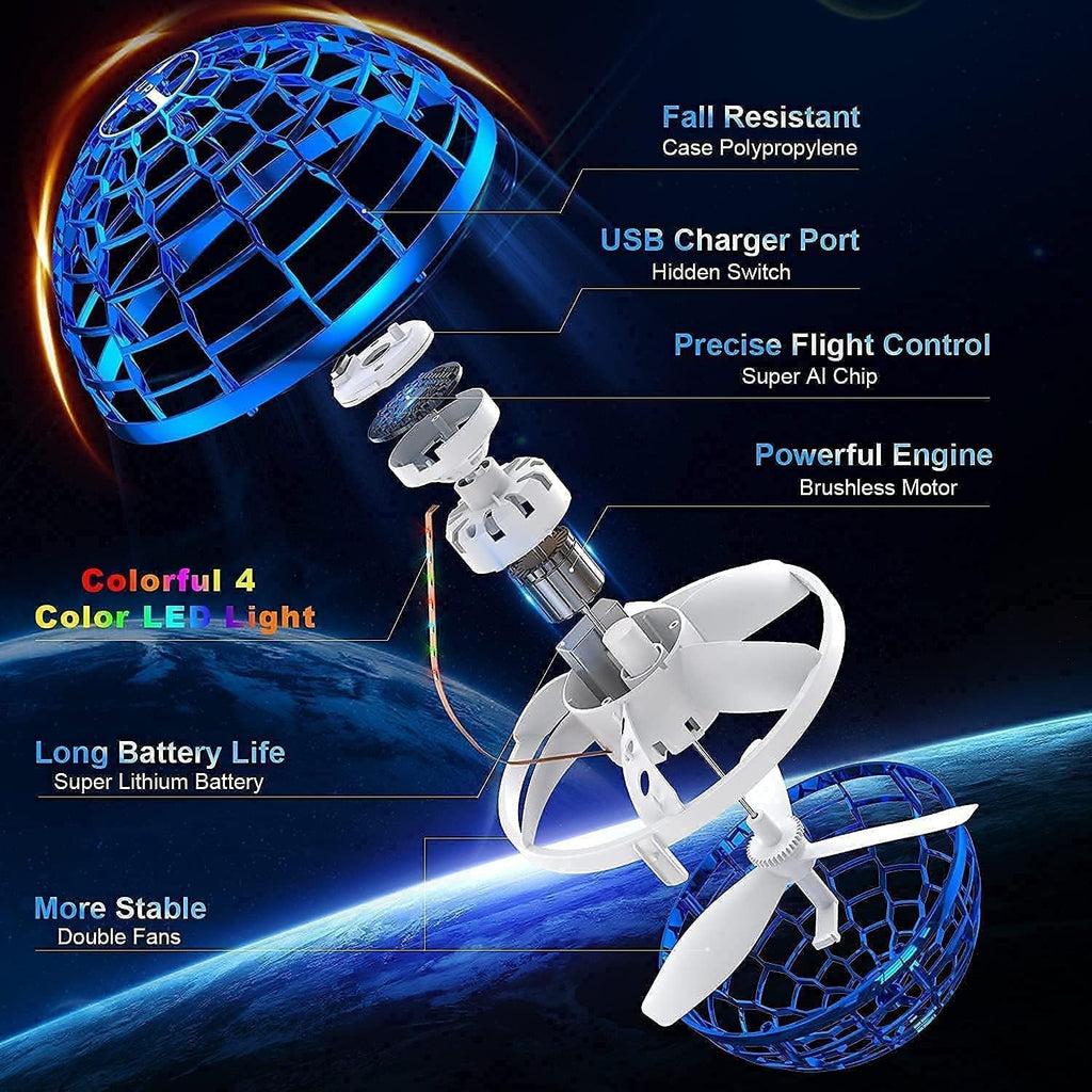 Flying Orb Boomerang Spinner Ball