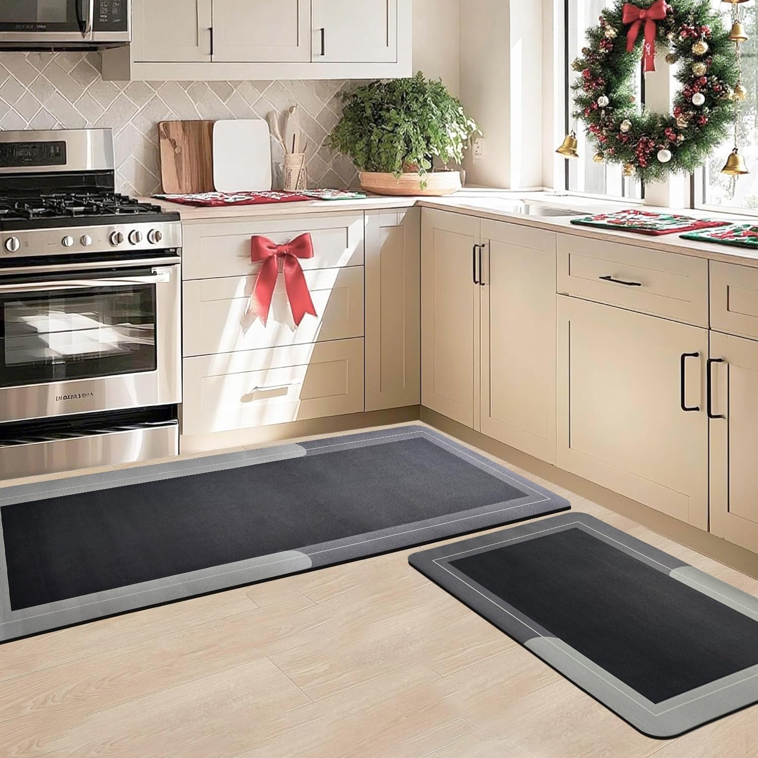 Anti-Skid Kitchen Mat Set And Bathroom Floor Mats 50x80cm