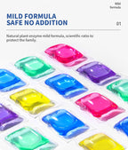 LAUNDRY LIQUID DETERGENTS PODS | High-Efficiency Cleaning, Fabric Care & Fresh Fragrance | Easy-Use Wash Capsules