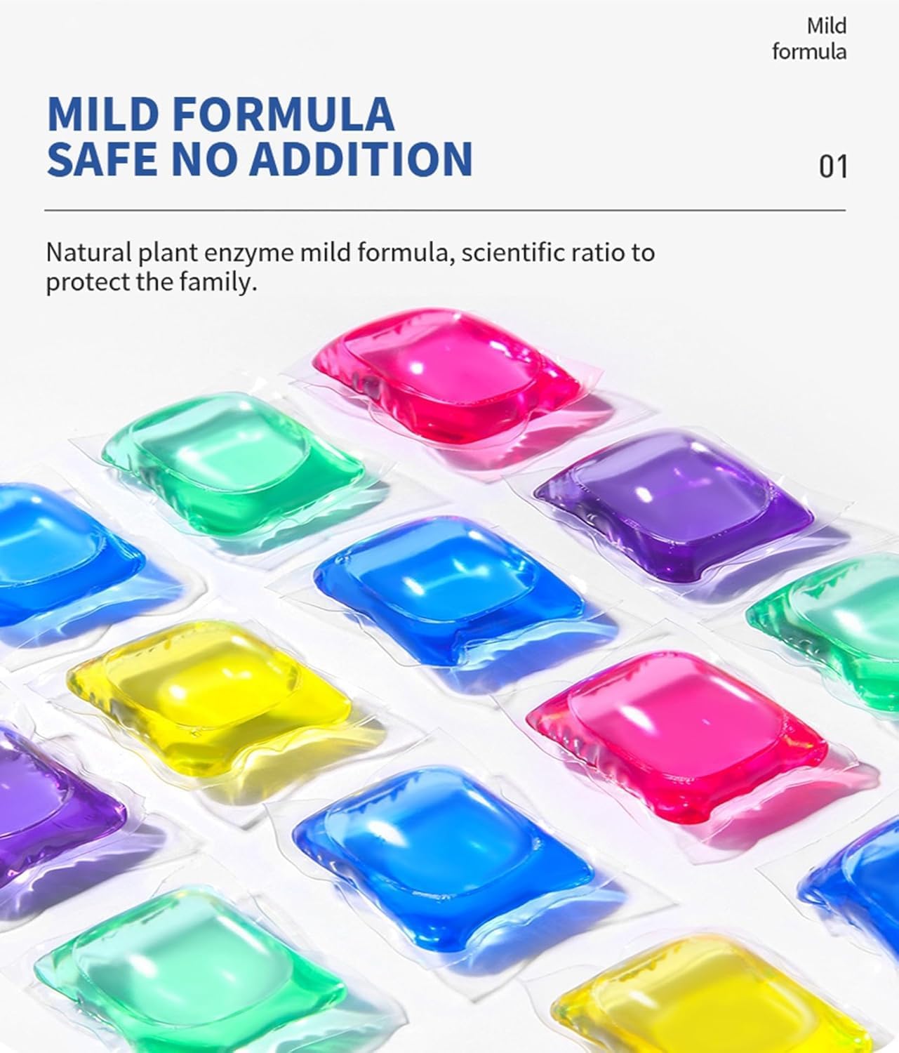 LAUNDRY LIQUID DETERGENTS PODS | High-Efficiency Cleaning, Fabric Care & Fresh Fragrance | Easy-Use Wash Capsules