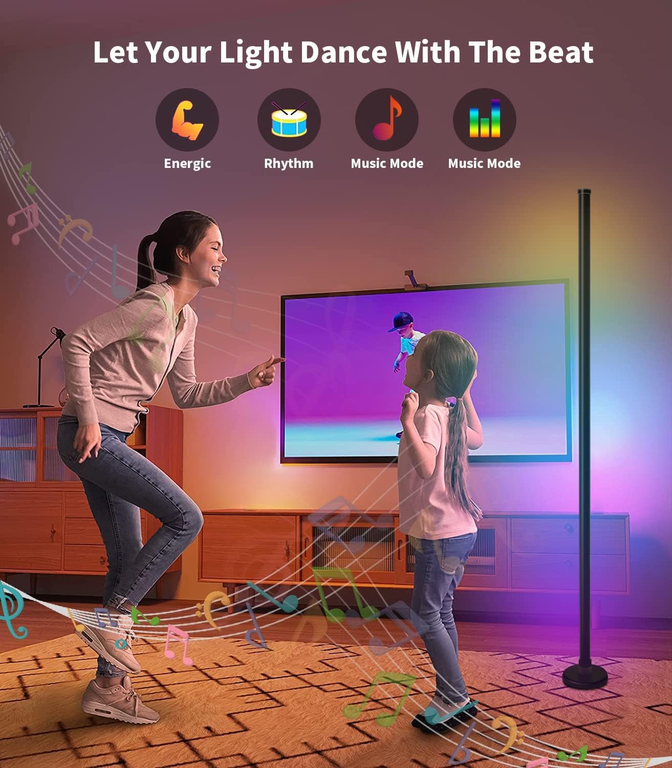 Smart RGB Corner Floor Lamp