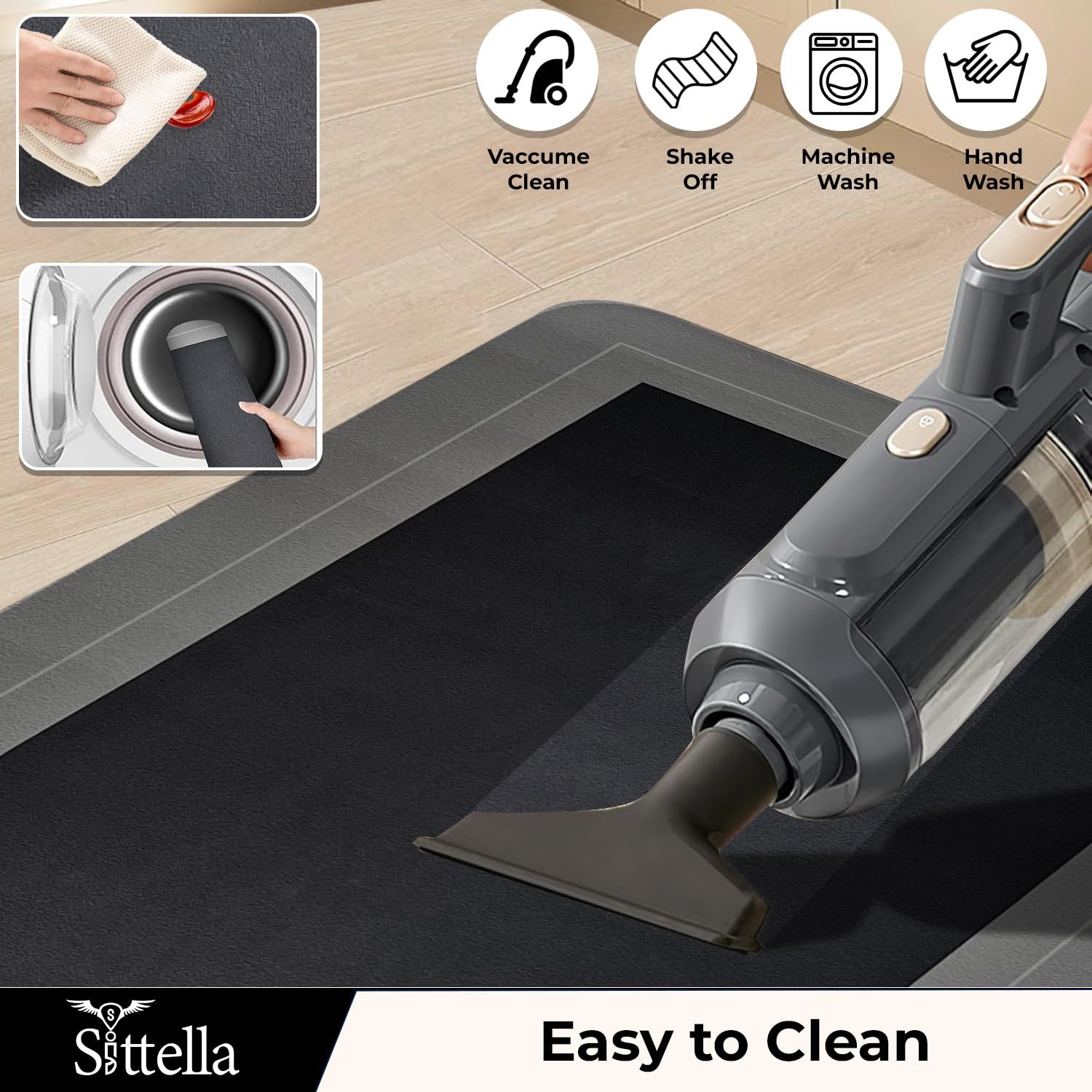 Anti-Skid Kitchen Mat Set And Bathroom Floor Mats 50x80cm