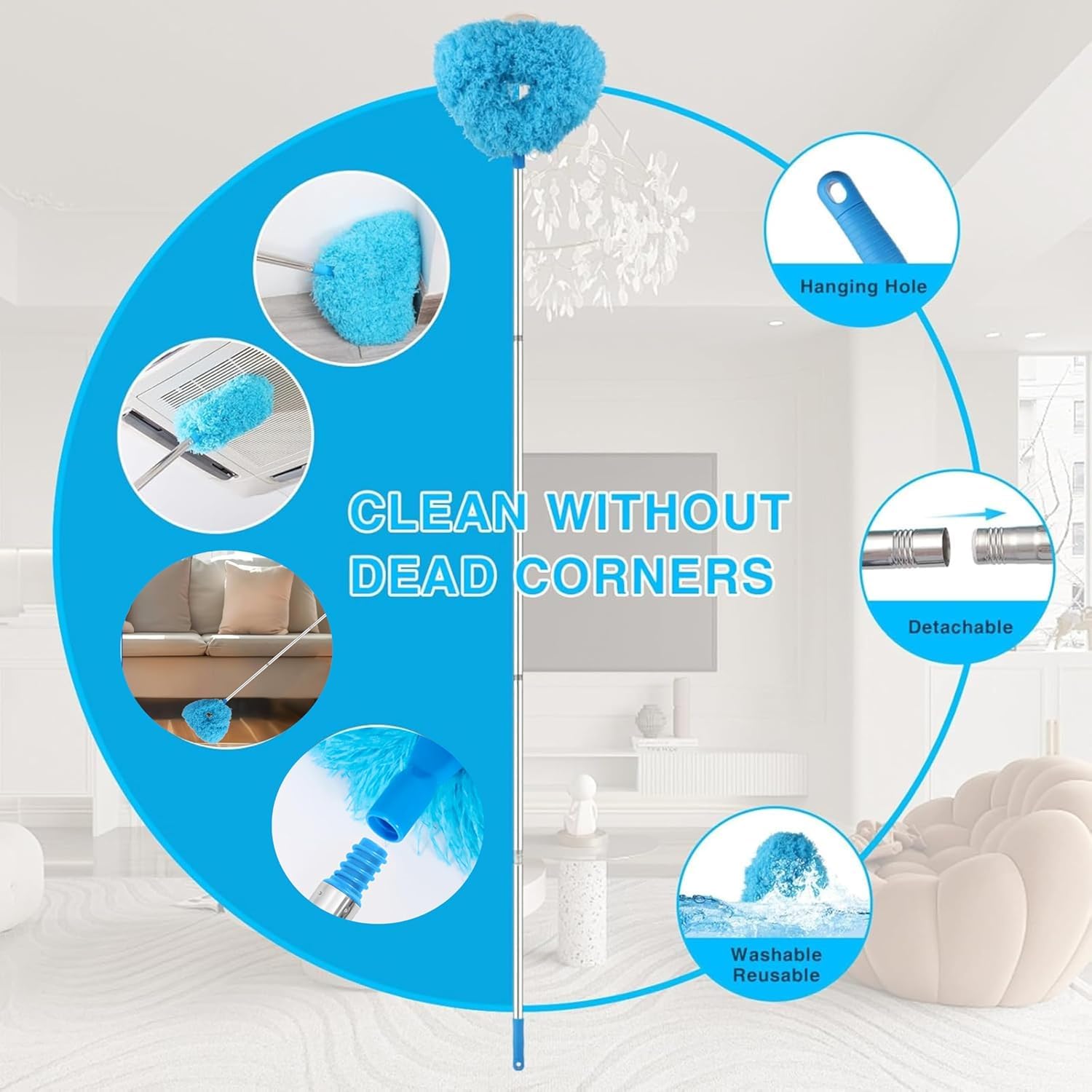Extendable Microfiber Fan Duster