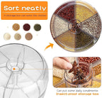 Rotating 6-Grid Cereal Dispenser