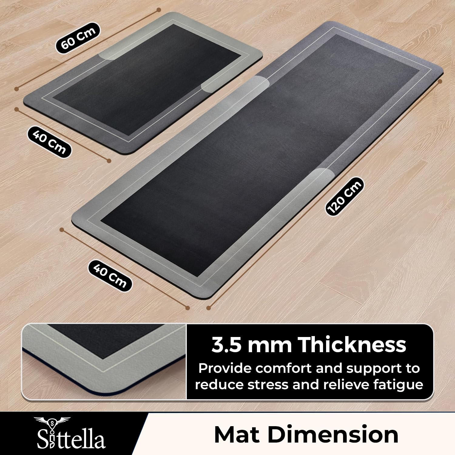 Anti-Skid Kitchen Mat Set And Bathroom Floor Mats 50x80cm