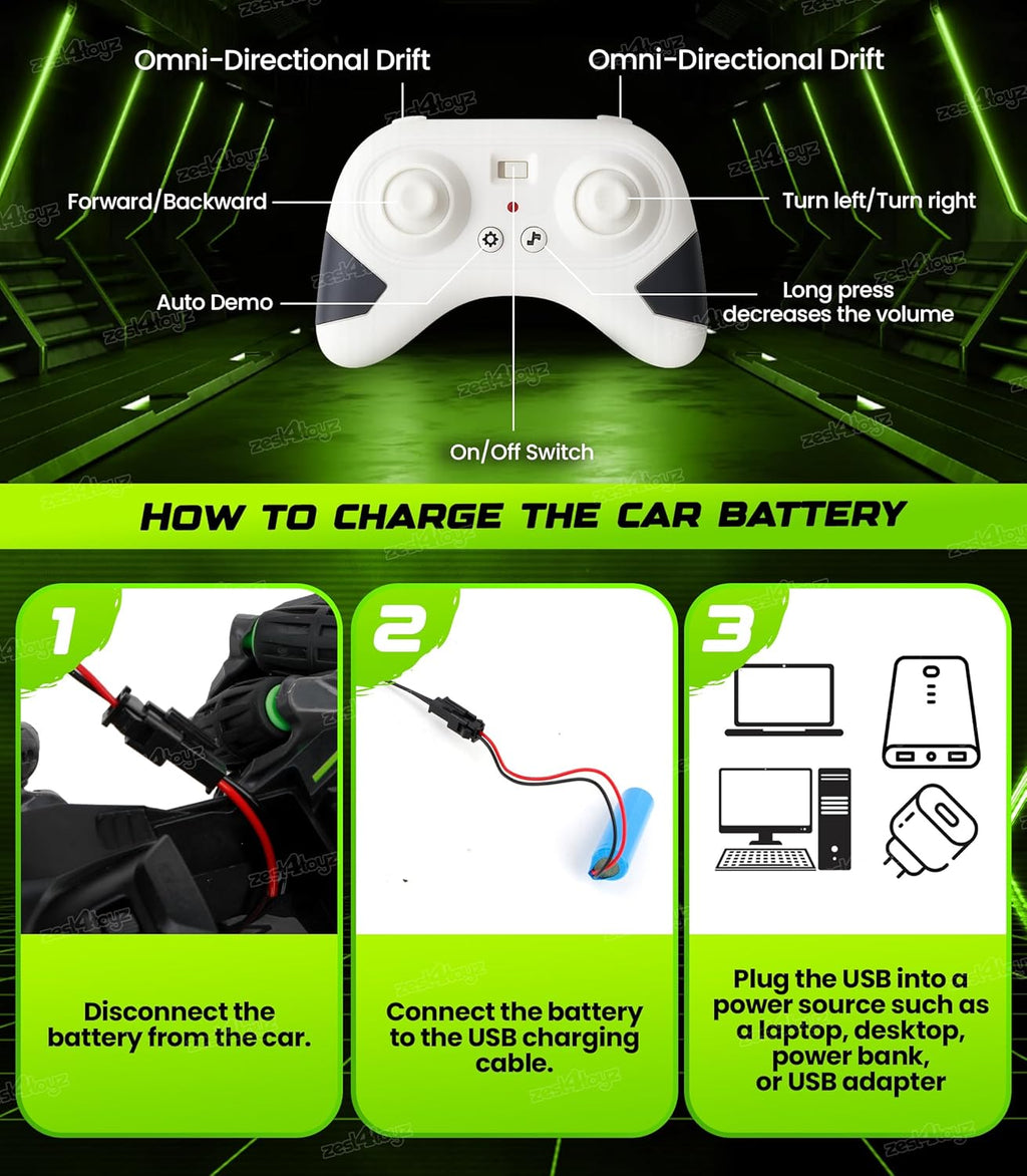 RC 4x4 High-Speed Stunt Car